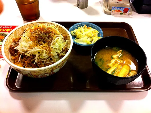 白髪ねぎ牛丼おしんこセット|Akifumi Haradaさん