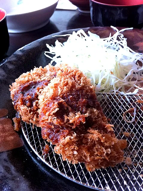 ヒレかつと梅しそ巻きカツ定食|おかゆさんさん