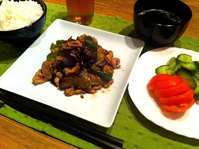 豚肉とナスの味噌炒め|高田恵子さん