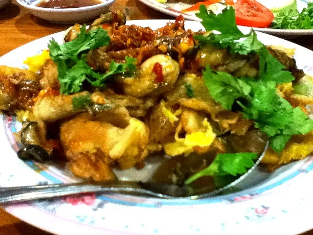 fried oyster omelette|myleneさん