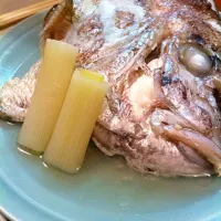 Snapdishの料理写真:鯛のかぶと蒸し|新出さん