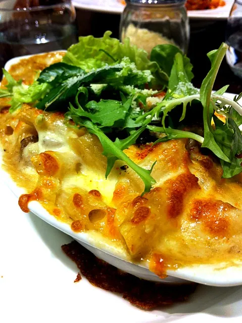 mushroom & shrimp gratin|Adrian Chiaさん