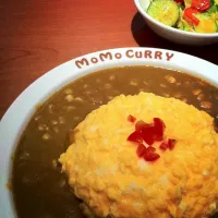 Egg Curry with Corn and Bacon|PlayBearさん