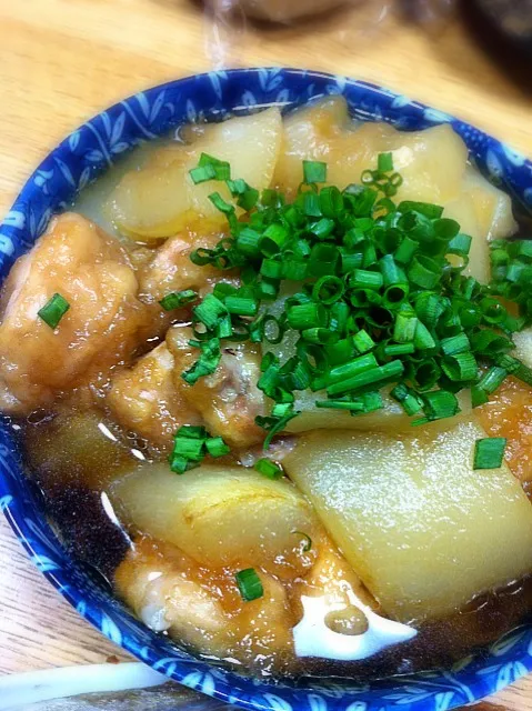 家飯 一品 夕顔と鳥肉の煮物|ゆずあんずさん