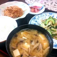 Snapdishの料理写真:健康朝ごはん♪作りました～＼(^o^)／|秋竹朋子さん