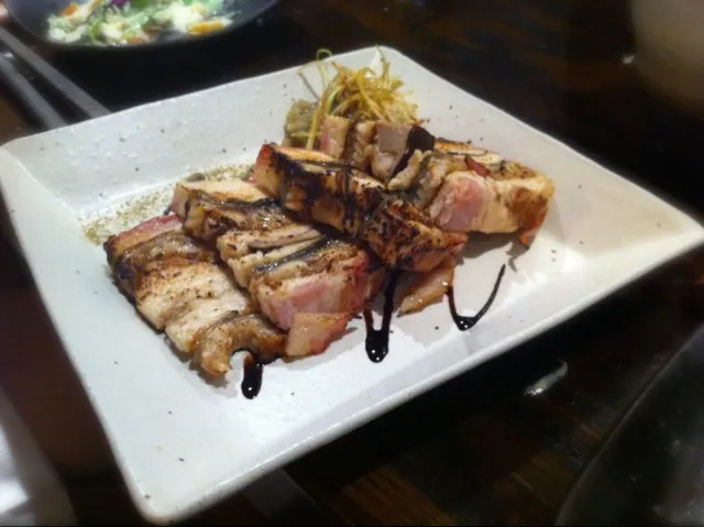 Unagi & Shiitake Bacon Wrap w Pureed Eggplant!|neotwothreeさん