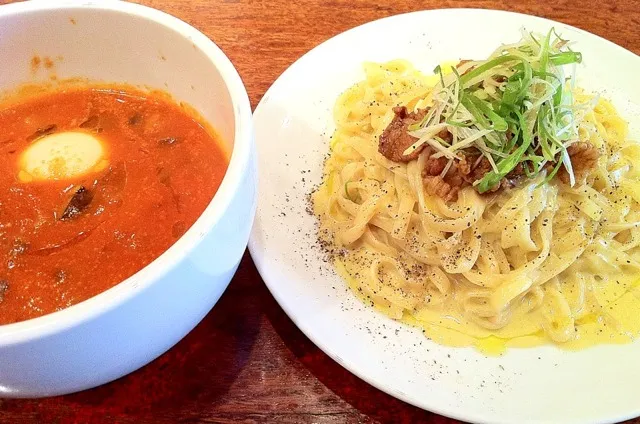 カルボトマトつけ麺+味玉|Takashi H.さん