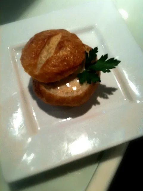 Homemade clam chowder in bread bowl|jessさん