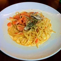 Salmon and mushroom pasta|Desmondさん