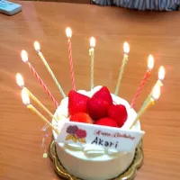 Snapdishの料理写真:娘の誕生日ケーキ|kandoさん