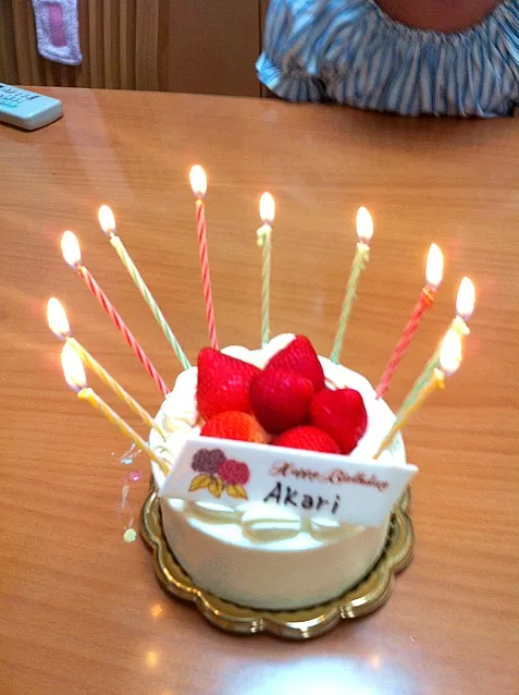 Snapdishの料理写真:娘の誕生日ケーキ|kandoさん