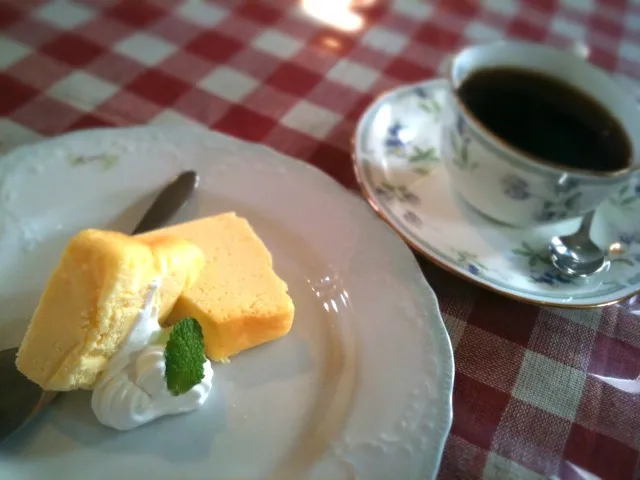 Snapdishの料理写真:ポッターズカフェのチーズケーキ|ゆりかさん