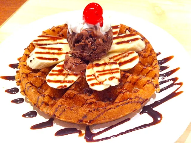 chocolate banana waffle|meiyunさん