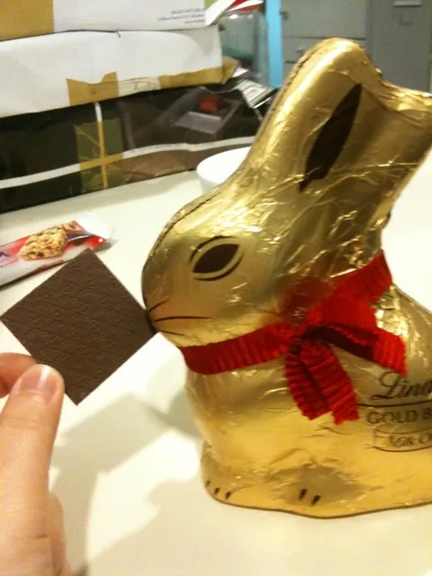 lindt swiss thins and lindt rabbit|xyさん