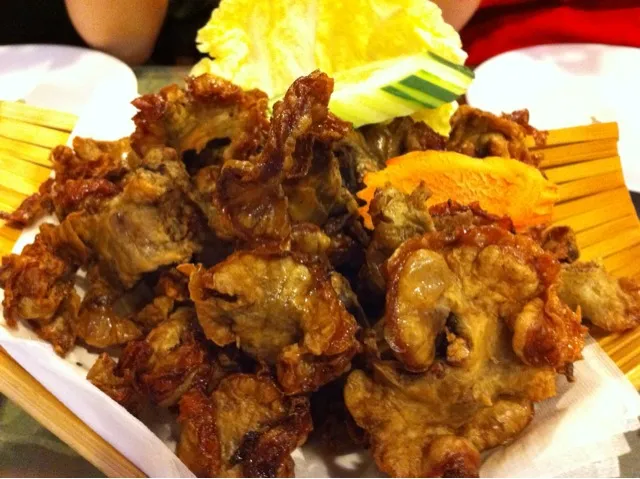 fried pig intestine|jsさん