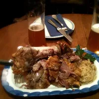 Snapdishの料理写真:Maisel's Weisse & Pork knucle|patty wuさん