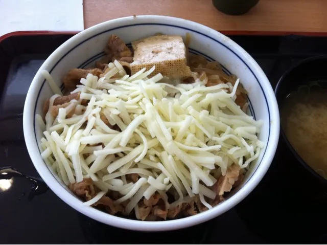 Snapdishの料理写真:牛鍋丼 とろりチーズ|あやさんさん