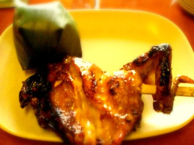 Grill Chicken Wings with Rice at the Banana leaf|don kevin lisingさん