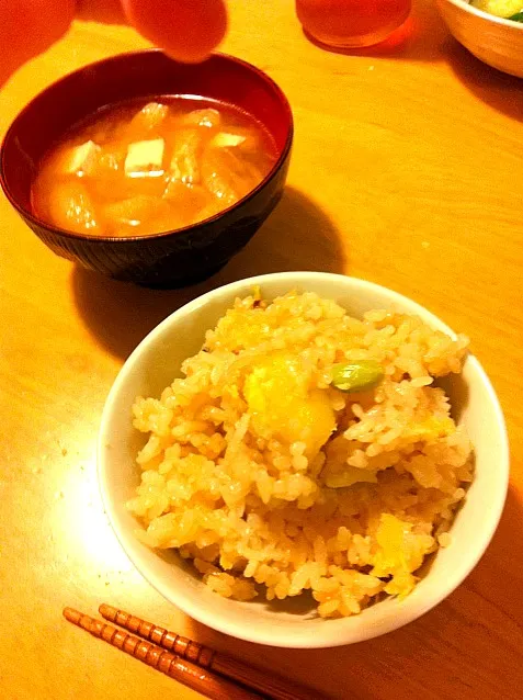 Snapdishの料理写真:さつまいもご飯|あきさん