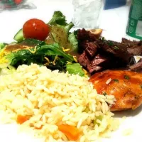 Sweet & Tangy Marinated Steak over Salad with Balsamic Vinagrette|Billyさん