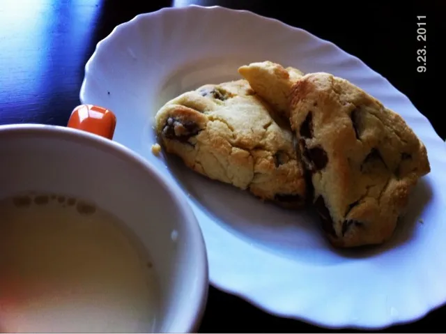 朝ごはん*チョコチャンクスコーン|いではらはるかさん