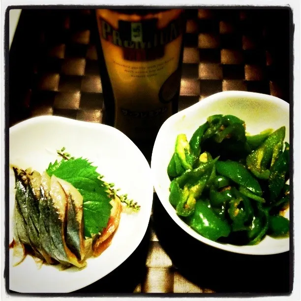 22.Sep dinner, saury and green pepper.|@cityofyokohamaさん