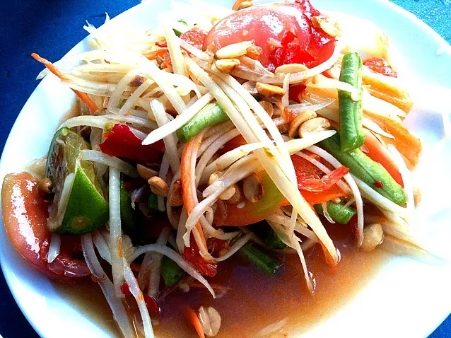 Snapdishの料理写真:Som-Tum ( Papaya Salad )|sasi-sOmさん