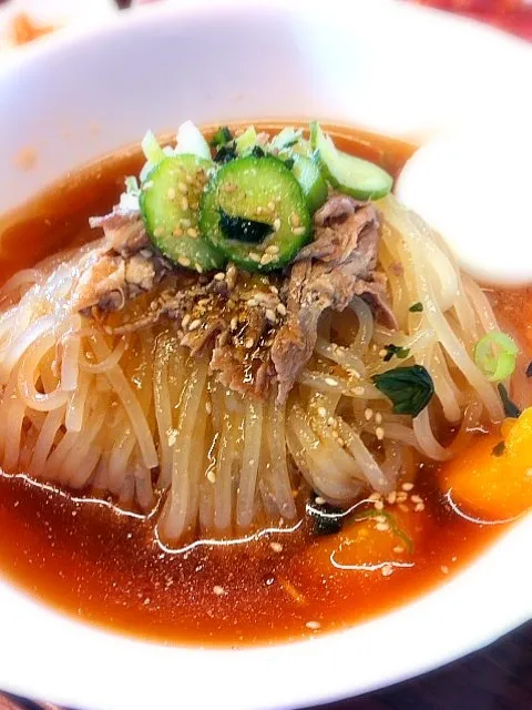 盛岡冷麺もりしげ。これ、うんめぇ！今まで食べてた冷麺はニセモノだ(`･ω･´) ｷﾘｯ|kunikiさん