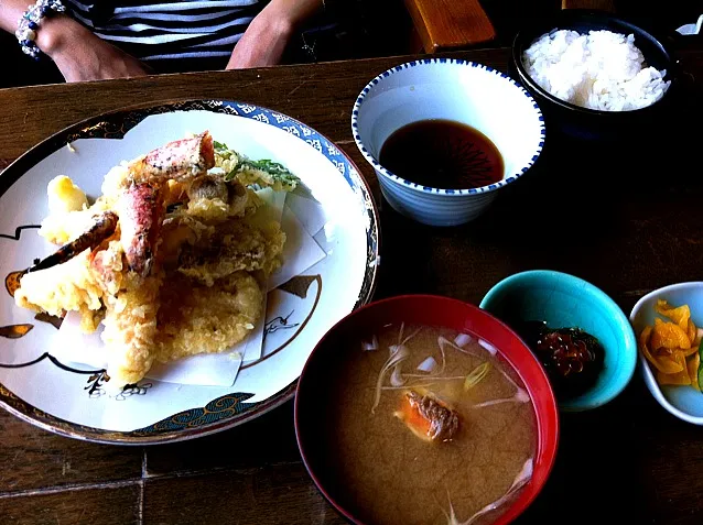 タラバガニ天ぷら定食|Takuro.Saitoさん