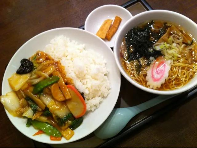 中華丼＆ミニラーメン|popzappaさん