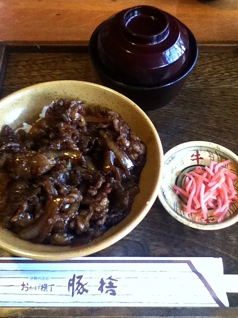 豚捨の牛丼♡|まゆ子さん