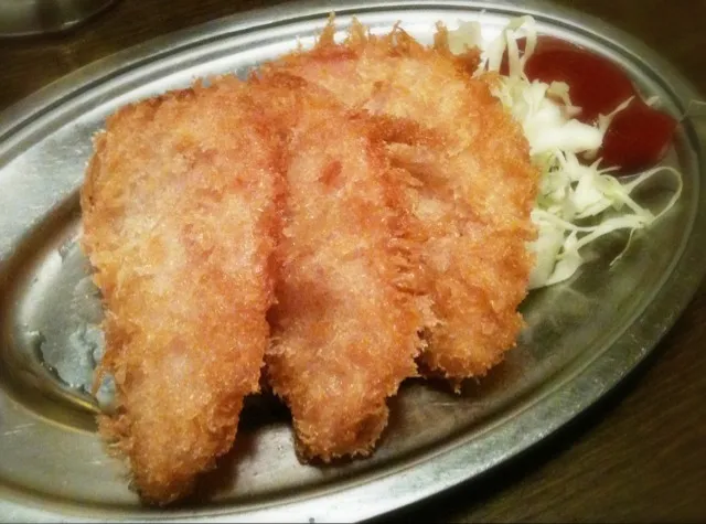 ハムカツ  焼き豚屋にて。|純さん