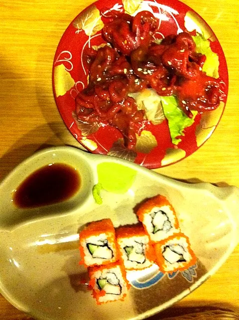 california maki n baby octopus|christymさん