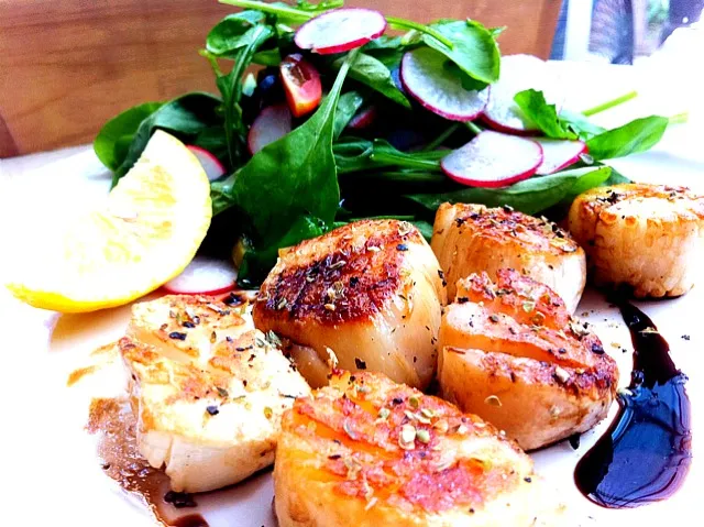 Grilled USA Scallops with Rocket Salad|Zenithさん