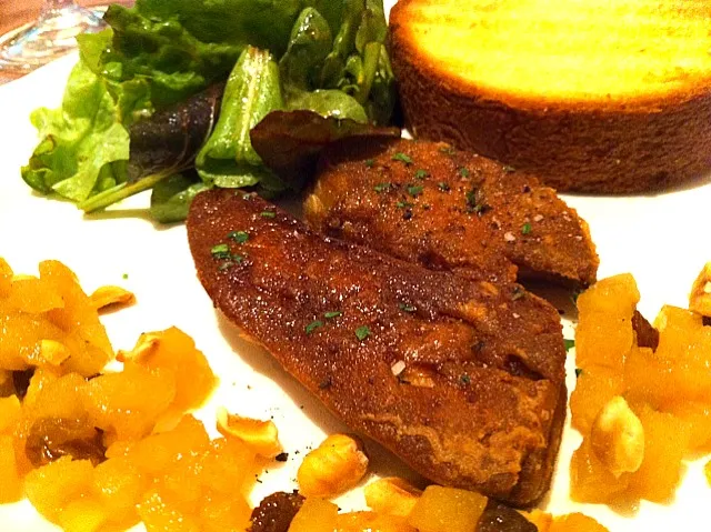 pan fried foie gras|mystiqueさん