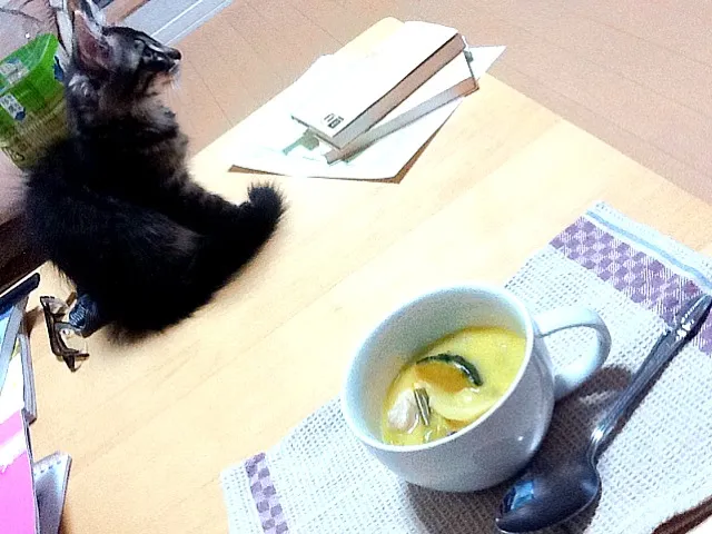 Snapdishの料理写真:寒い日はシチューでしょ♪...鍋の残り物で♪|美咲さん