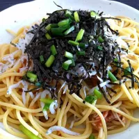 梅としらすの和風パスタ|naokoさん