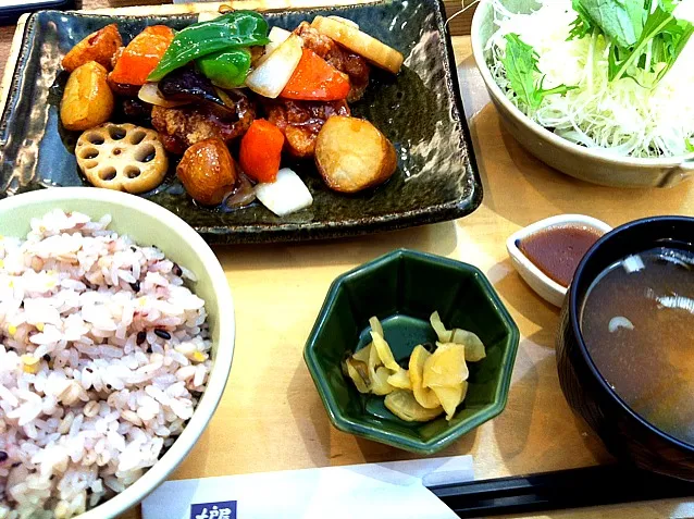 鶏肉の黒酢あんかけ|かおりさん