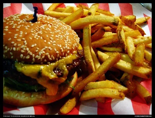 burger and fries|Jen B.さん