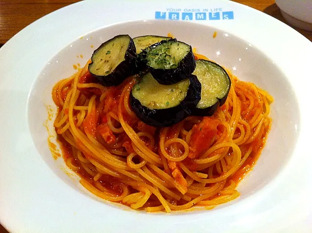 Tomato and eggplant pasta|chan mitsuさん