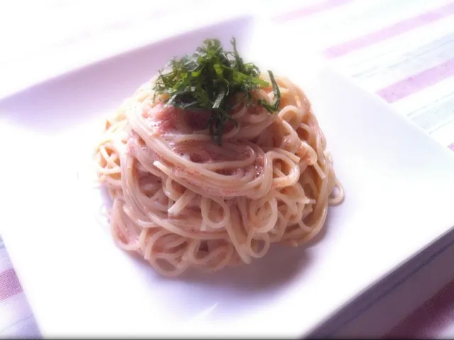 冷製 明太子クリームパスタ|ちびチビ。さん