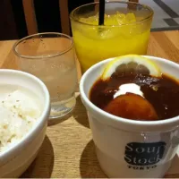 東京ボルシチと胡麻ご飯のセット、スープストックにて。|Sarari_Cさん