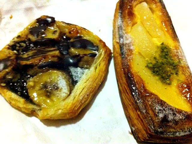 Banana and pear danish|chan mitsuさん