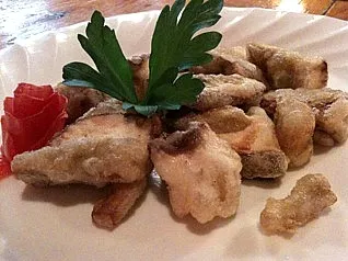 んで、こうなると。Fritto di funghi porcini freschi 合ってる？|ダンナさん