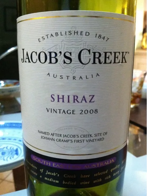 Jacob's Creek Sgiraz Australia 2008|中島信治さん