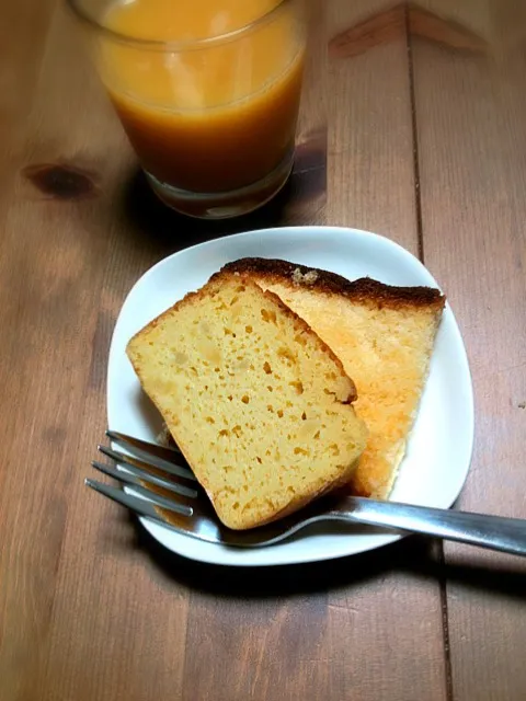 お芋のケーキ カステラ ミックスジュース|ちえさん