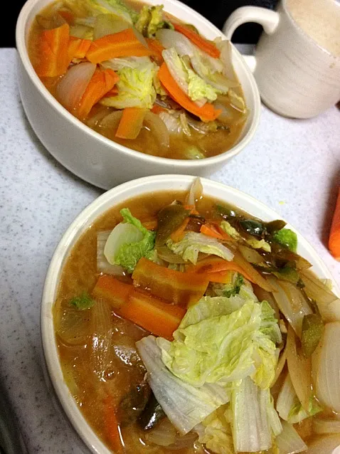 旦那ちゃん特製！野菜味噌ラーメン|りささん