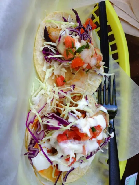 Snapdishの料理写真:shrimp taco @ downtown campbell, ca|Tinaさん