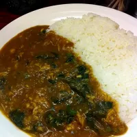 Snapdishの料理写真:ポパイチキン煮込みカレーアキバの聖地きたった！！|せきふみかさん