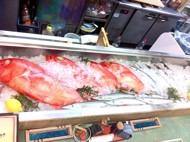 Snapdishの料理写真:今日は高知の室戸より新鮮鮮魚達‼|居酒屋地蔵屋の大将さん